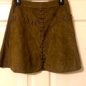 Suede Skirt